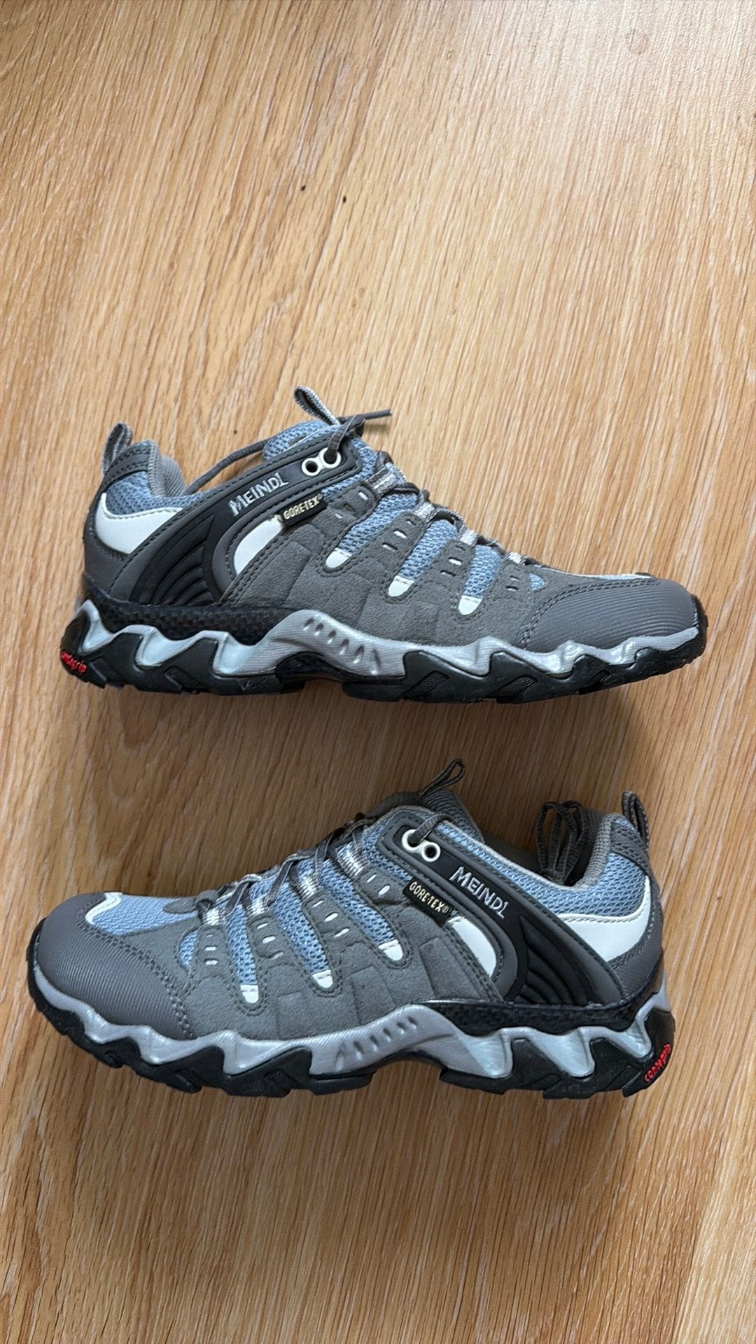 Nieuwe Meindl wandel schoenen 4,5 ca 37,5, goede pasvorm, Kleding | Dames, Verzenden, Nieuw, Wandelschoenen, Grijs