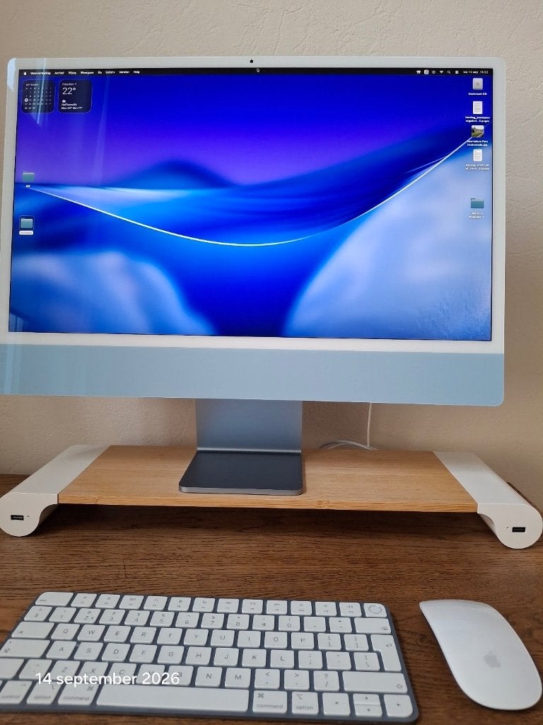 Te koop: Apple iMac 2021 (M1) —echte beauty in het blauw!, Computers en Software, Ophalen, 256 GB, IMac, 24 inch