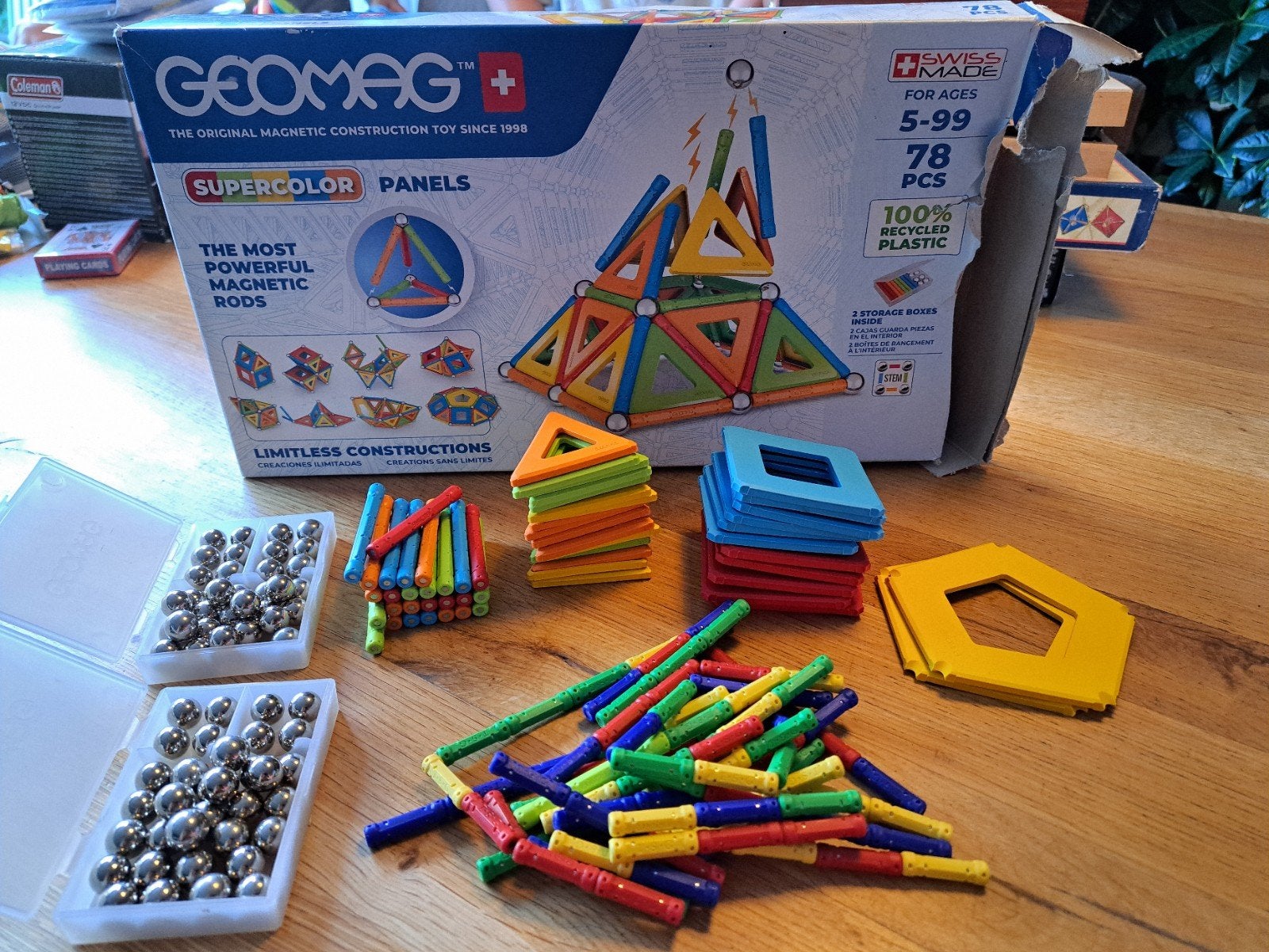 Geomag Supercolor Panels - Magnetisch Constructiespeelgoed, Ophalen of Verzenden, Zo goed als nieuw