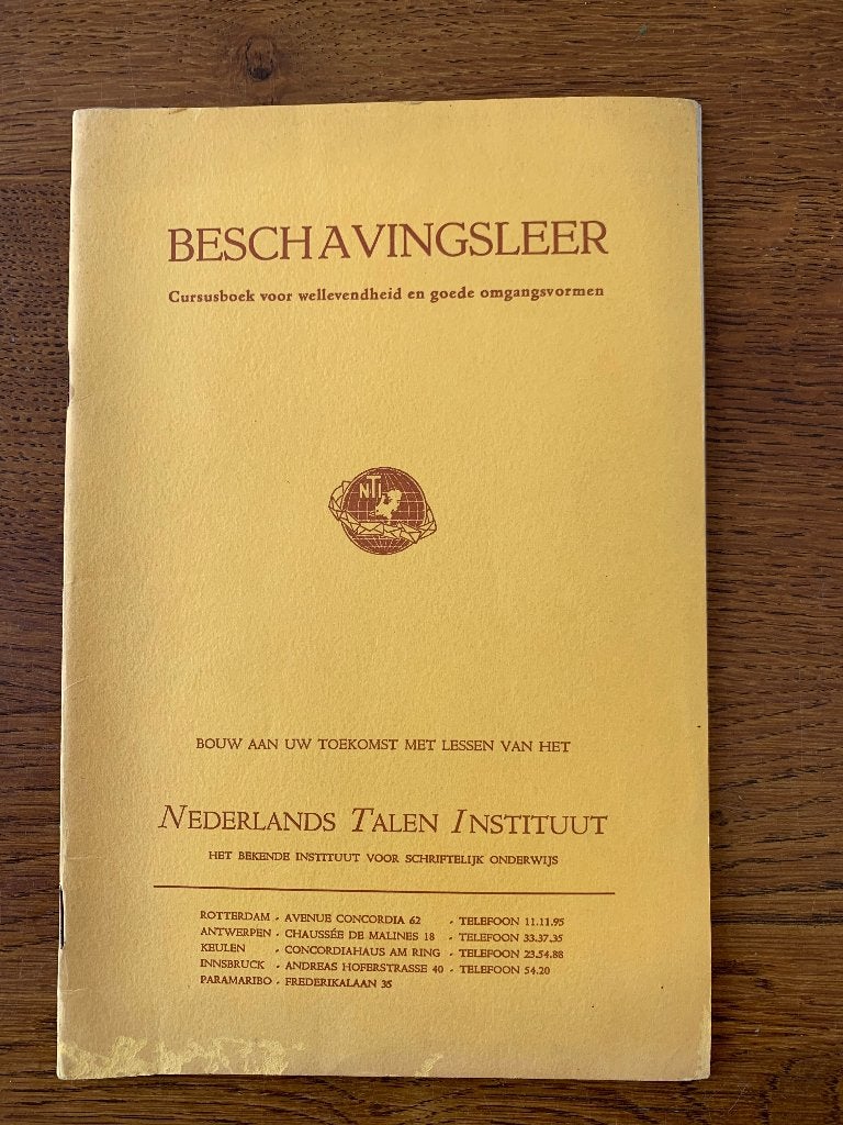"Beschavingsleer", Ophalen of Verzenden, Zo goed als nieuw