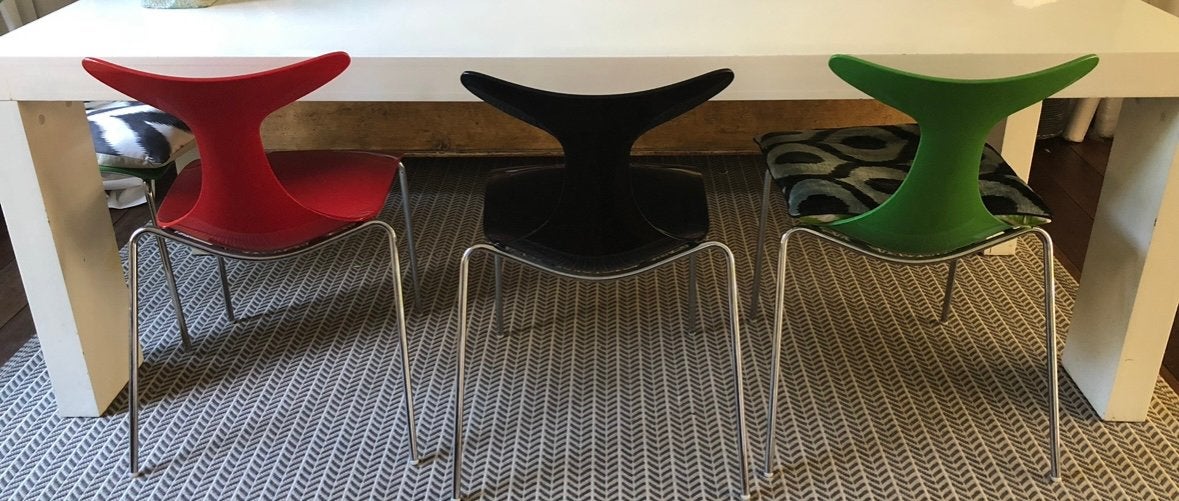 Italian design eetkamer stoelen 8 stuks, Ophalen, Gebruikt, Overige kleuren, Vijf, Zes of meer stoelen