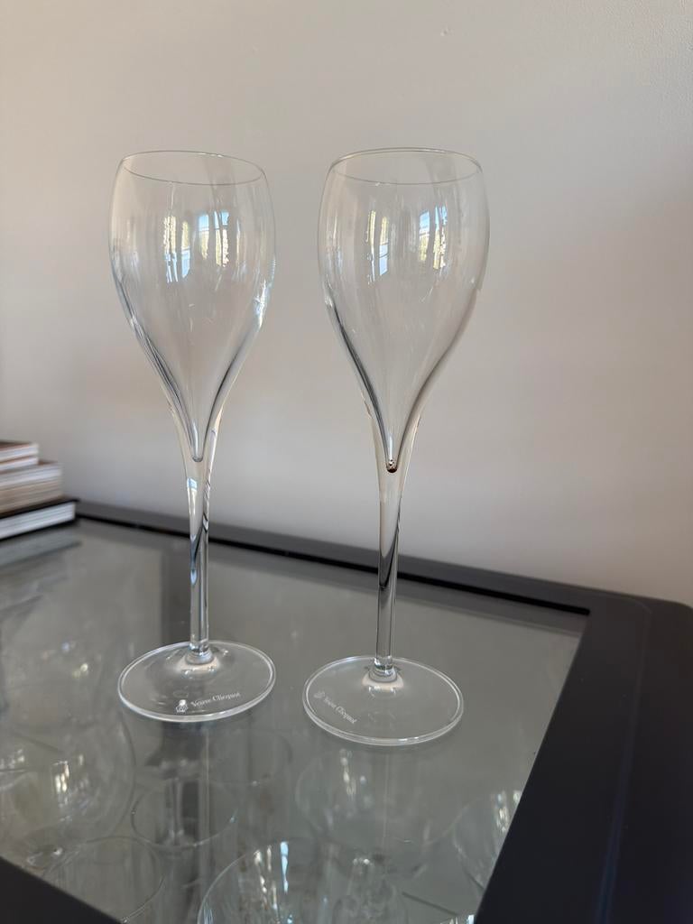 Mooie set Veuve Clicquot champagne glazen, Ophalen, Zo goed als nieuw, Glas, Overige merken