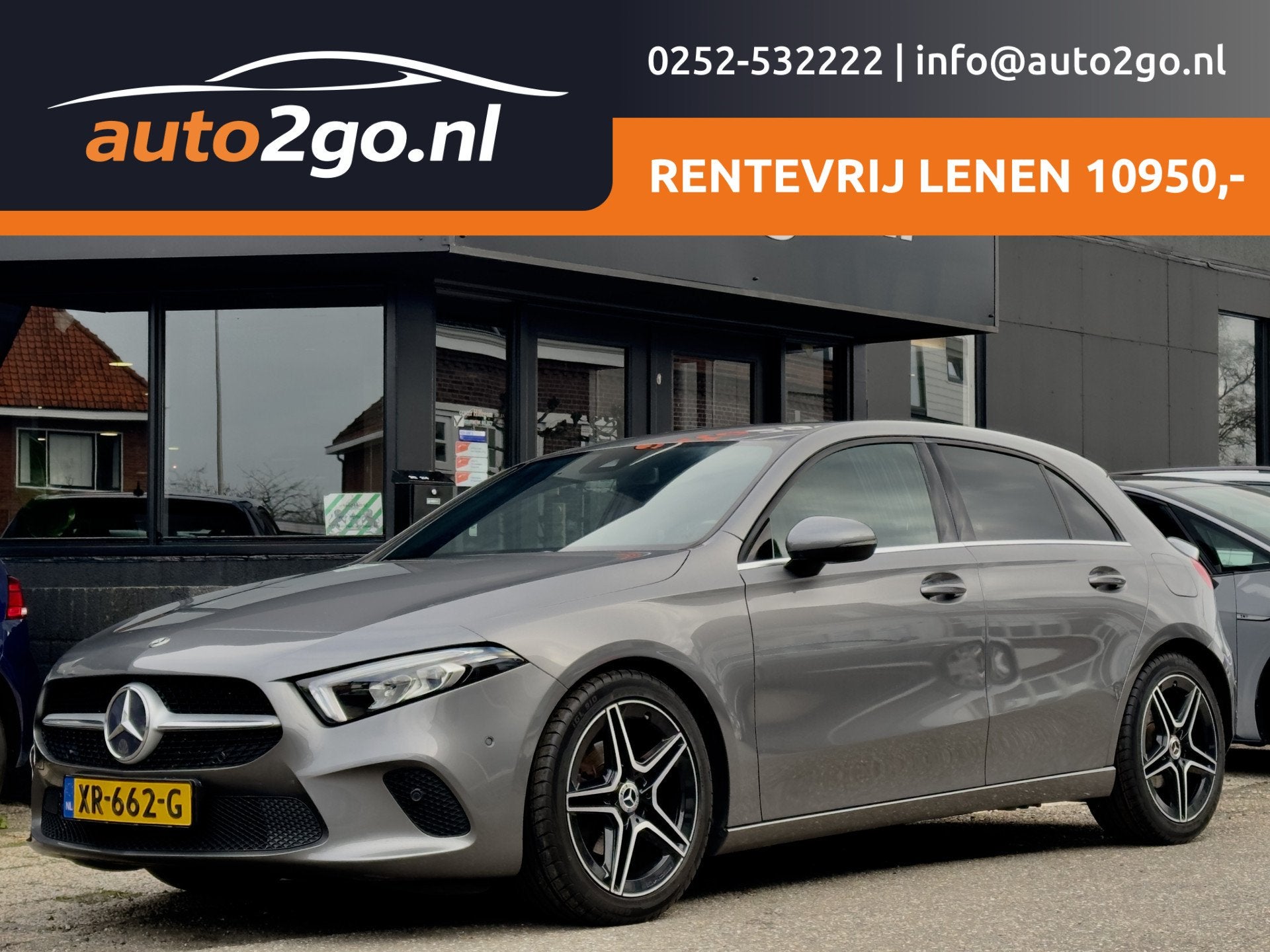 Mercedes-Benz A-Klasse 180D AUT AMG-LINE SPORTLEDER NAVI CAM, Auto's, 1345 kg, Gebruikt, 4 cilinders, Origineel Nederlands