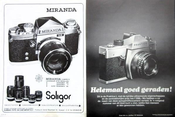 42 vintage advertenties foto video 68-84 Olympus Ricoh Admor, Ophalen of Verzenden, Zo goed als nieuw