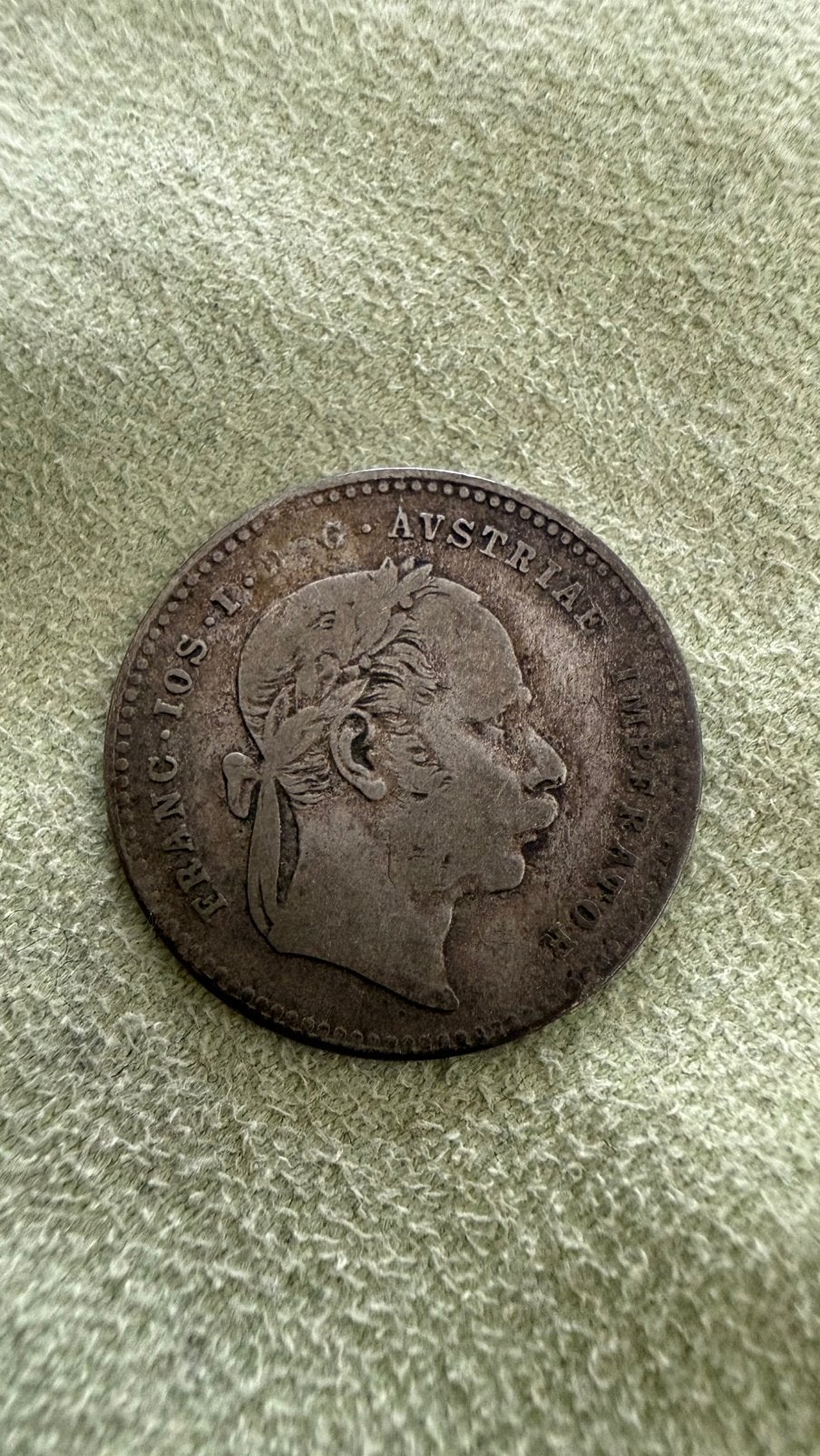 Autriche , Franz Joseph I, 20 Kreuzer, 1870, Verzenden, Duitsland
