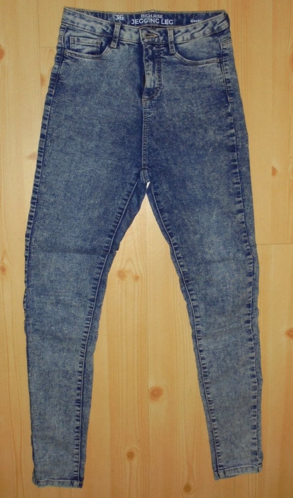 Clockhouse high rise jegging leg maat 176 (36). Met 2 voor, Broek, Gebruikt, Meisje, Ophalen of Verzenden