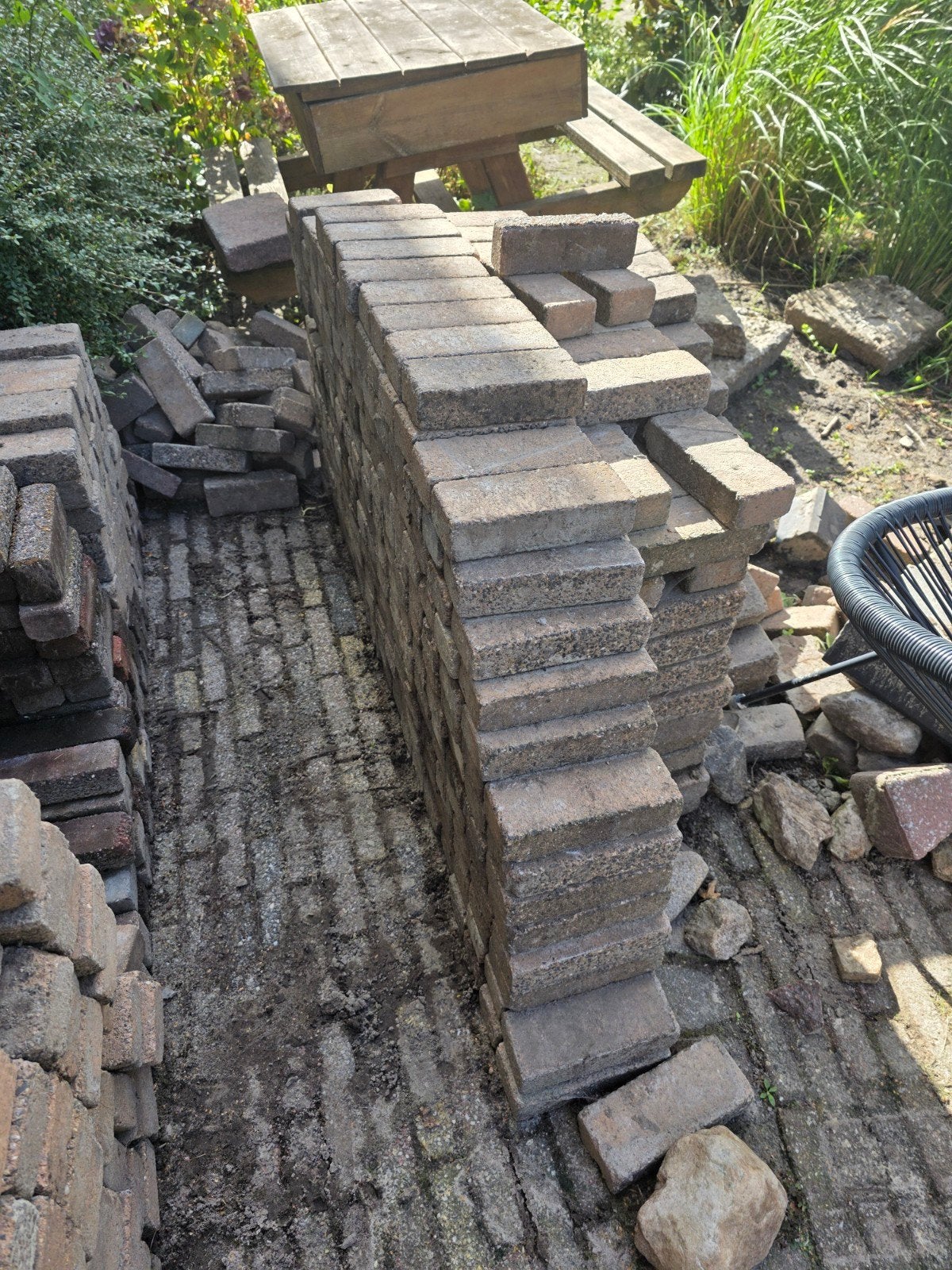 gratis stenen, Ophalen, Gebruikt, Klinkers, 5 tot 10 m²