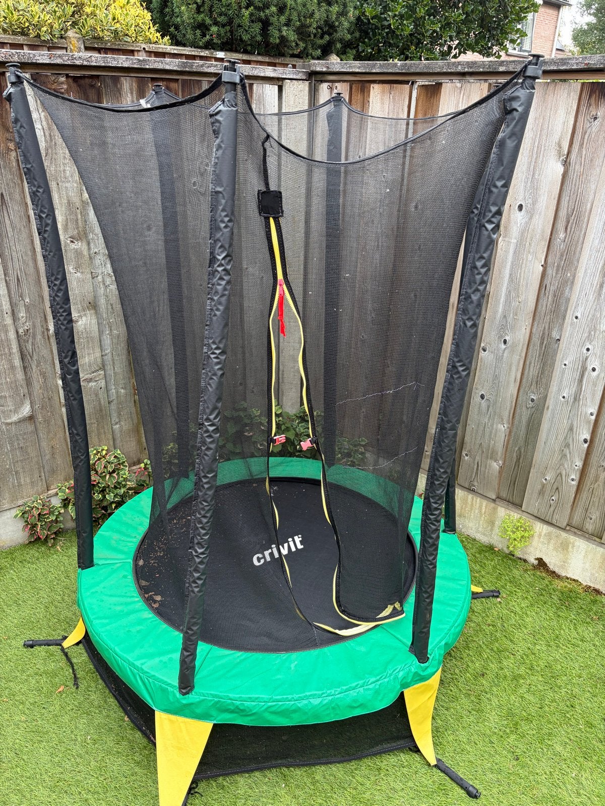 Trampoline met veiligheidsnet Ø 140 cm Crivit, Ophalen, Gebruikt
