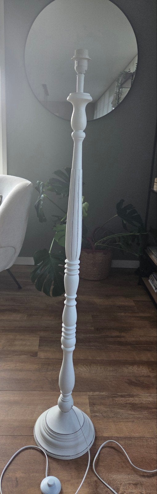 Staande lamp, hoogte 140 cm, Ophalen, Gebruikt, Hout, 100 tot 150 cm