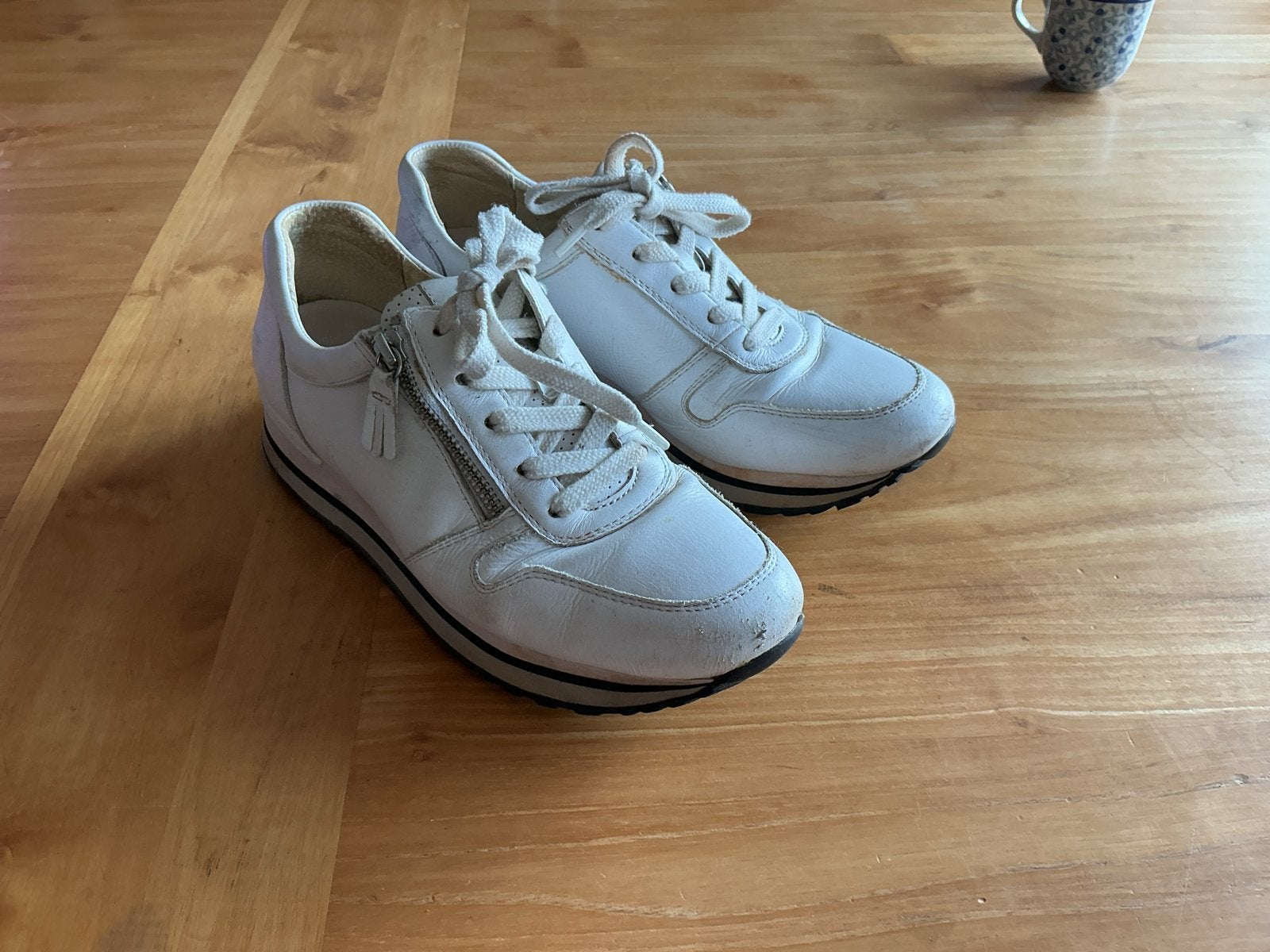 Gabor witte sneakers - comfortabel en stijlvol - maat 40, Ophalen of Verzenden, Gedragen, Wit, Sneakers of Gympen