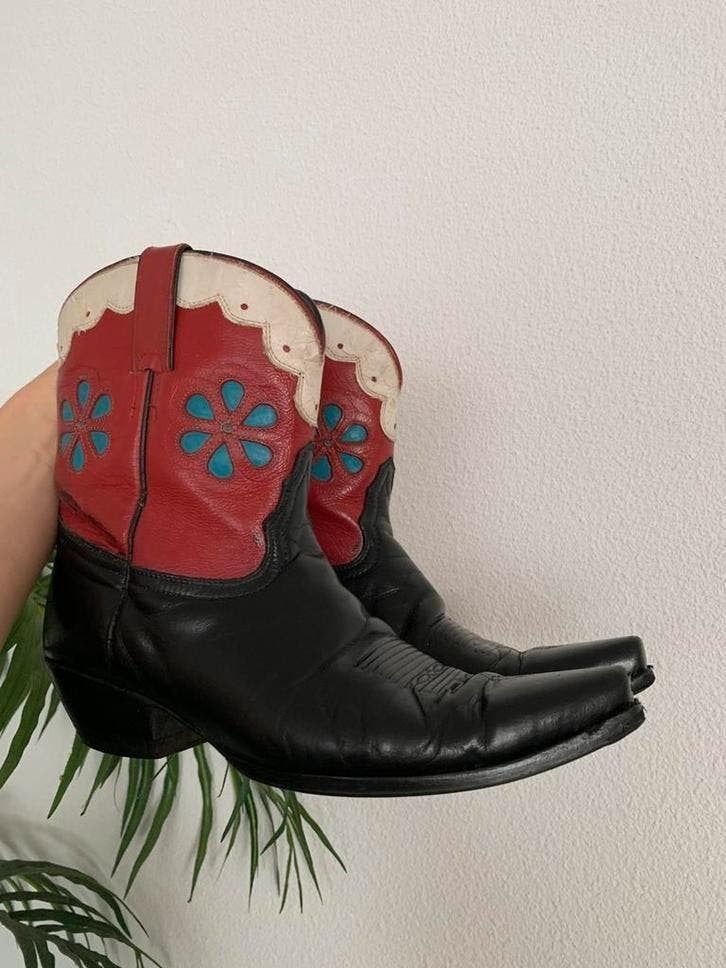 Tony Lama enkellaarsjes 40 western boots bohemian laarzen, Kleding | Dames, Schoenen, -, -, Lage of Enkellaarzen, Ophalen of Verzenden