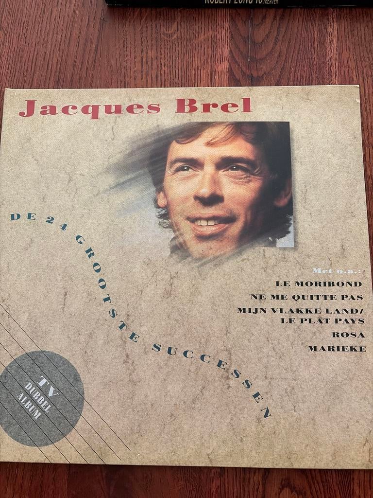 Jacques Brel - De 24 Grootste Successen (Dubbel Album), Ophalen of Verzenden, Zo goed als nieuw