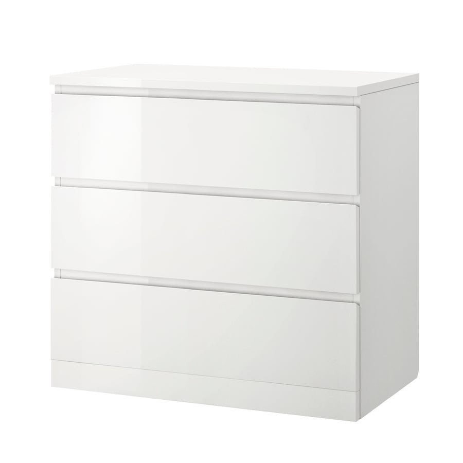 Ikea Malm ladekast, 3 lades, glanzend wit, 80x78, NIEUW., Ophalen, Nieuw, 50 tot 100 cm, 3 of 4 laden