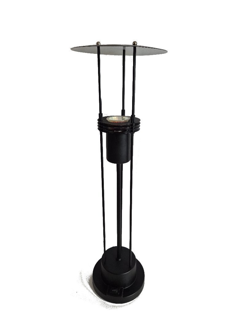 Mooie grote vintage post moderne tafellamp design Frandsen, Ophalen of Verzenden, Zwart, Design, Kunststof