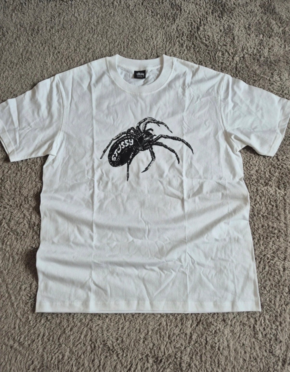 Stussy T-shirt Tee widow spider L, Ophalen of Verzenden, Zo goed als nieuw, Maat 52/54 (L), Wit