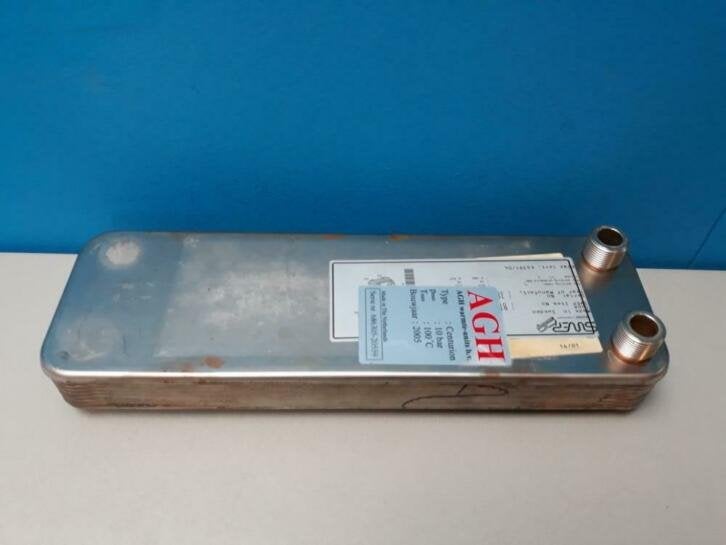 Platenwisselaar (Swep) 16 plaats aansluiting 4x3/4bsp, Niet ingevuld, Gebruikt, Cv-ketel of Combi-ketel, Niet ingevuld