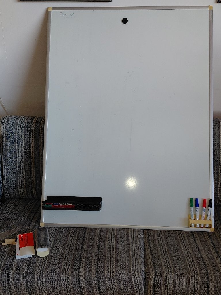 whiteboard 120 * 90, Ophalen, Gebruikt, Whiteboard