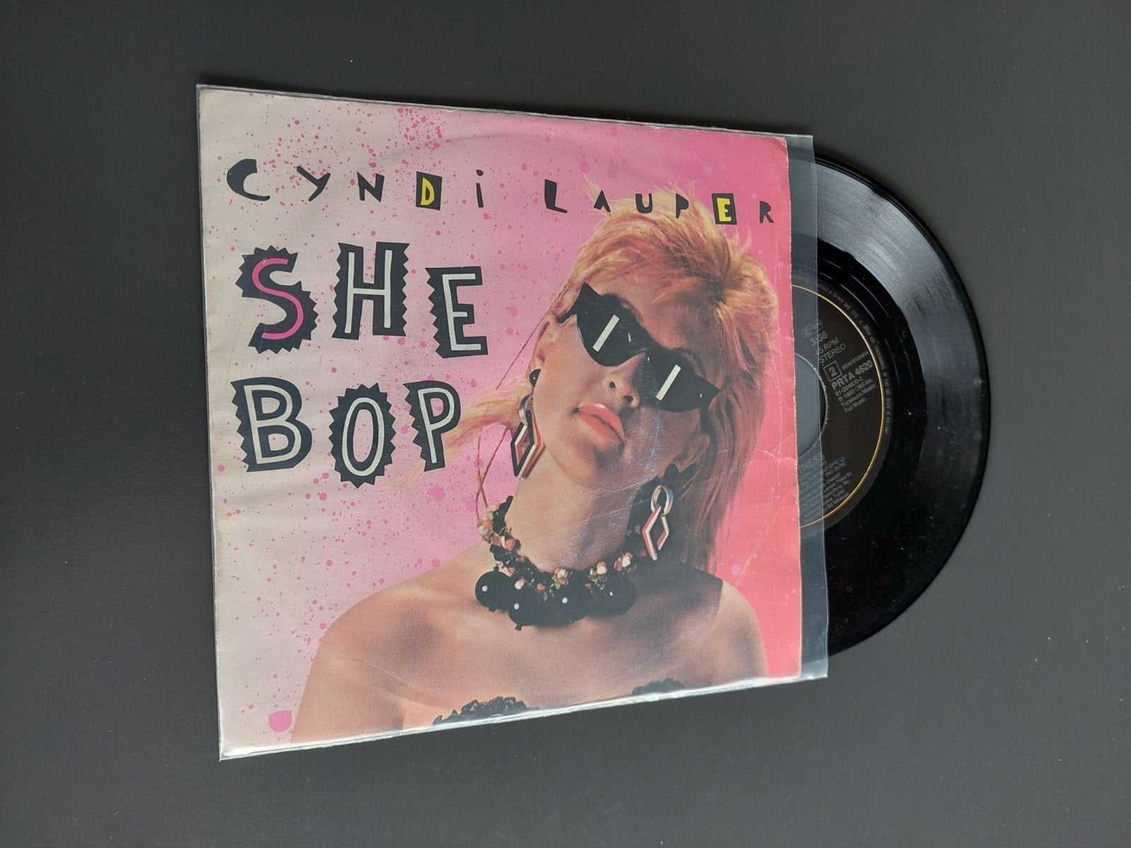 cyndi lauper she bop, Ophalen of Verzenden, Gebruikt, 7 inch