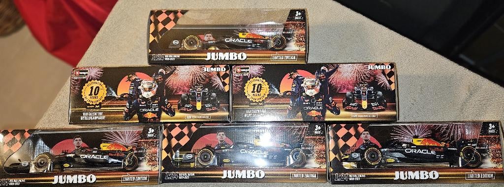Jumbo Bburago RB192023 Max Verstappen + gratis F1 kalender, Ophalen, Nieuw, Formule 1