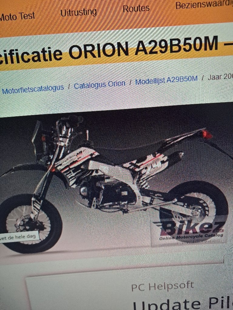 Te koop gevraagd LOS FRAME van ORION A29B50M 50cc 2005/2006, Ophalen of Verzenden, Gebruikt, Frame, Orion
