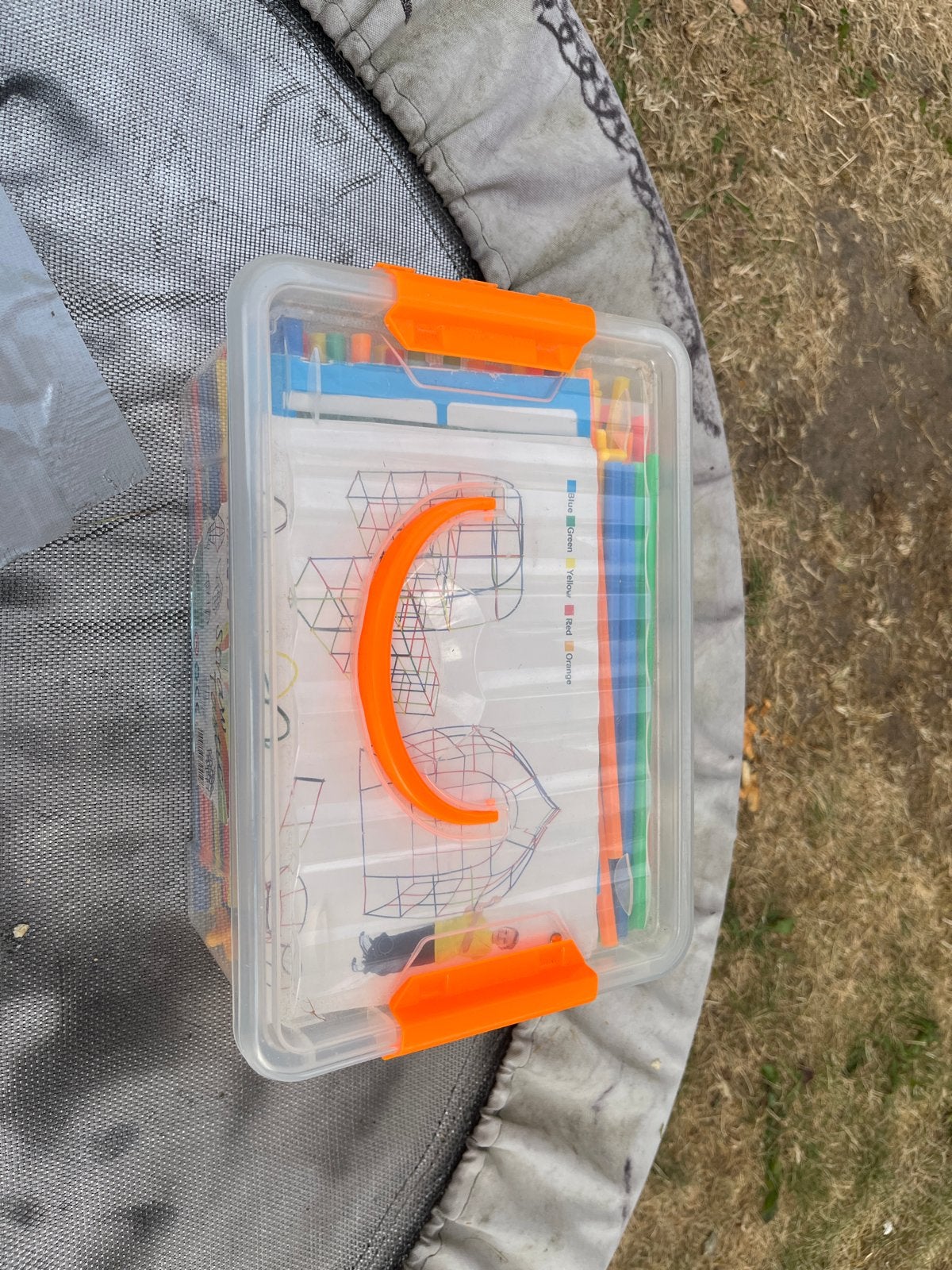 K'nex bouwset met veel onderdelen en voorbeelden, Ophalen, Gebruikt, K'nex