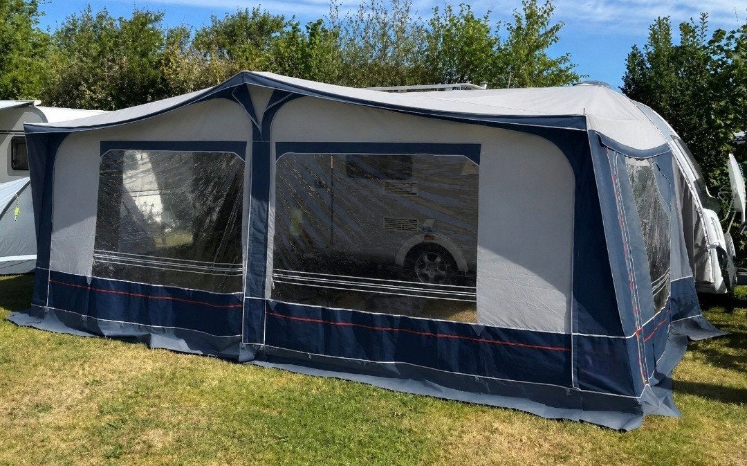 Caravan tent plus luifel  omloop 975    mt 14, Ophalen, Gebruikt, Kunststof