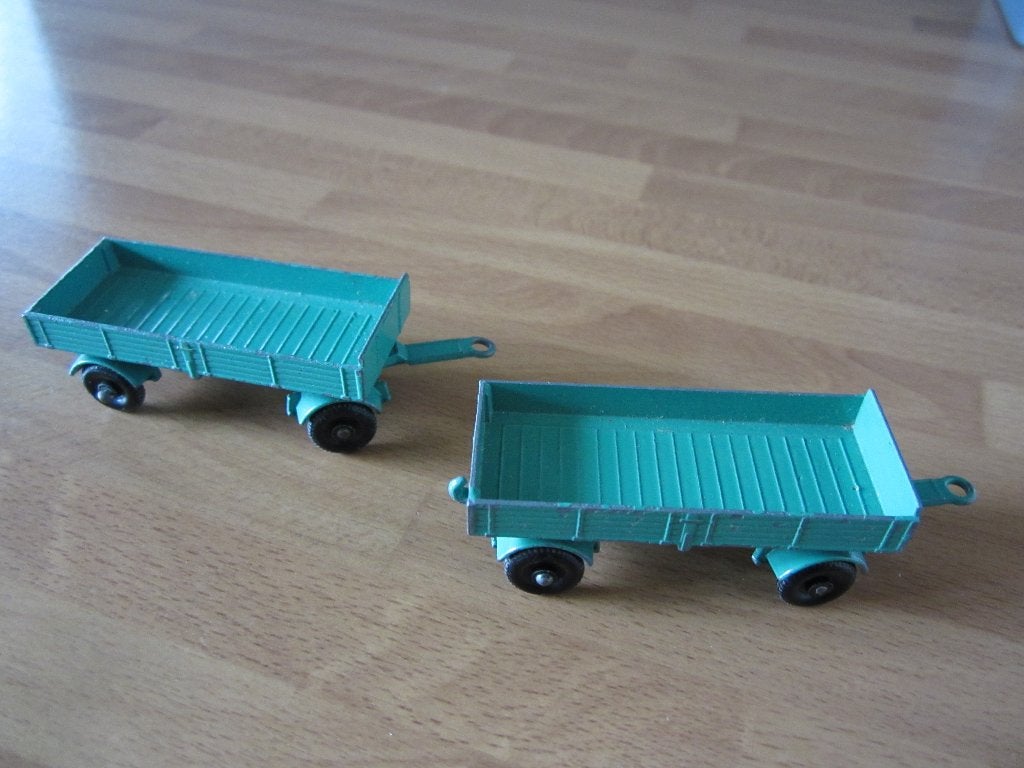 Matchbox series nr 2 Mercedes Trailer 2 stuks samen 5 euro, Ophalen of Verzenden, Zo goed als nieuw, Tractor of Landbouw, Matchbox