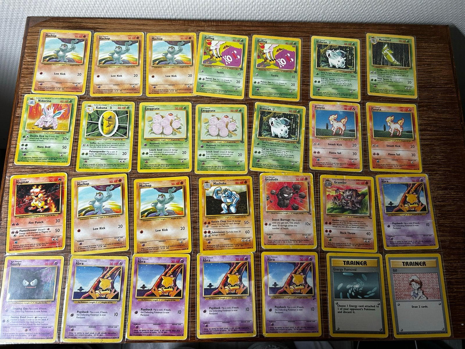Pokémon kaarten base set 1995 WOTC, Hobby en Vrije tijd, Verzamelkaartspellen | Pokémon, Ophalen of Verzenden, Gebruikt, Meerdere kaarten