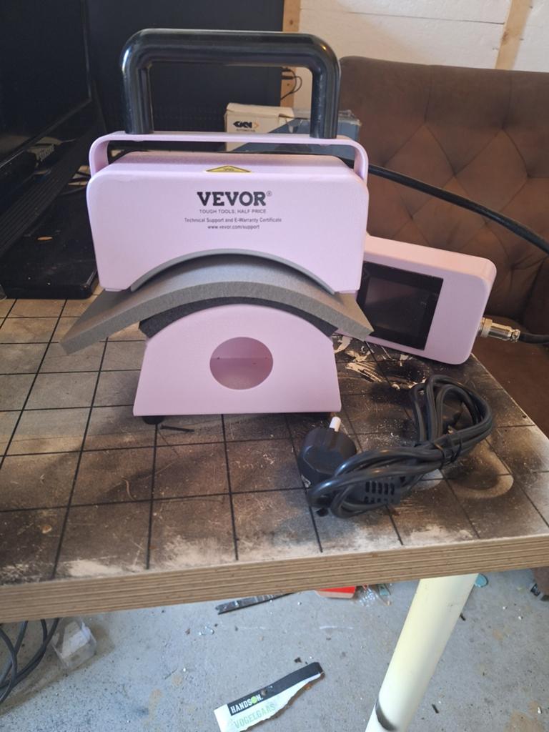 Vevor Petten Hittepers - Personaliseer je Caps!, Roze, Gebruikt, Machine, Overige merken