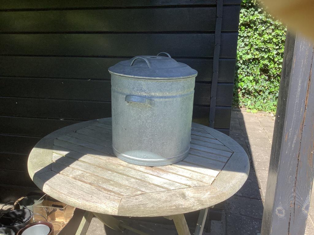 Mooie zinken ketel, Ophalen, Gebruikt