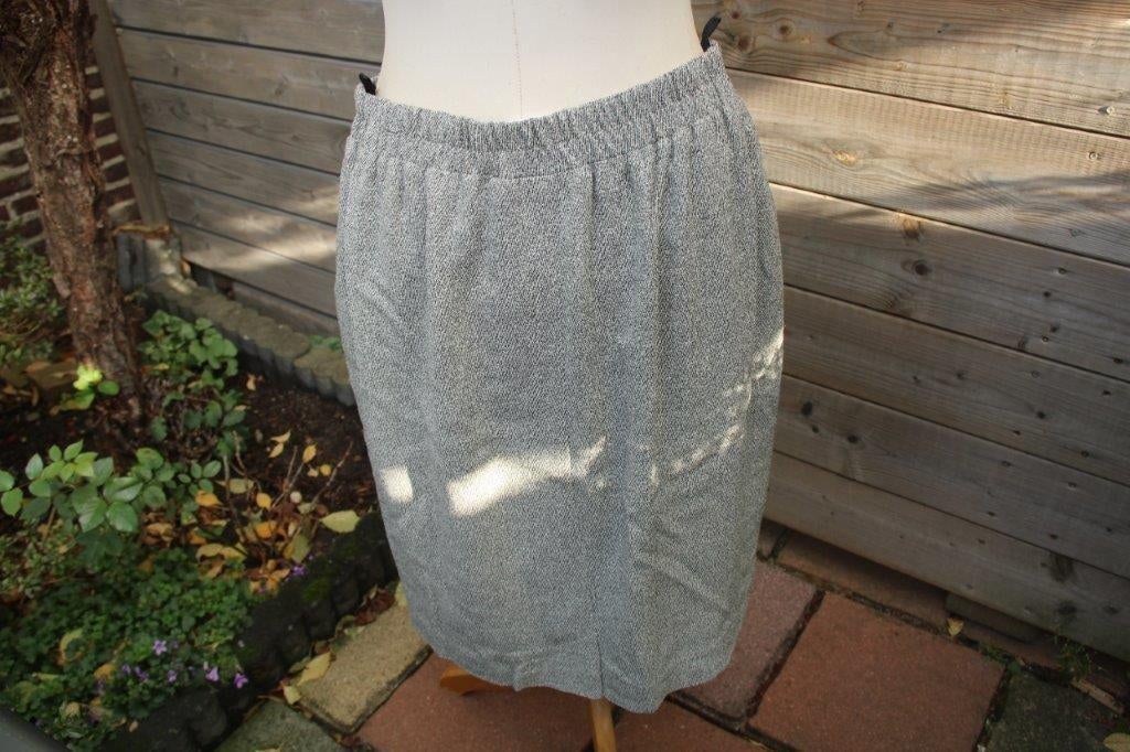 Rok zwart/ creme Elena Grunert mt 42 Vaste prijs, Elena Grunert, Verzenden, Zwart, Maat 42/44 (L)