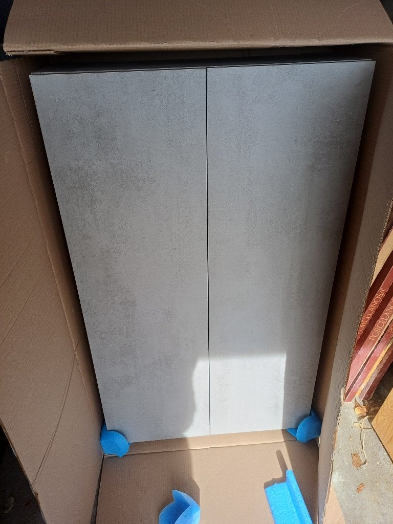 kolomkast 2 deurs a 60 breed, 1 of 2 stuks, nieuw, betonlook, Huis en Inrichting, (Half)hoge kast, 100 tot 150 cm, Nieuw, 25 tot 50 cm