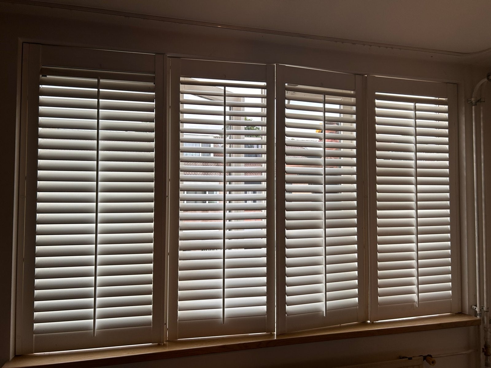 Jasno Shutters Wit voor Slaapkamer - 251x147 cm (4 delen), Gebruikt, Overige merken, Wit, Hout