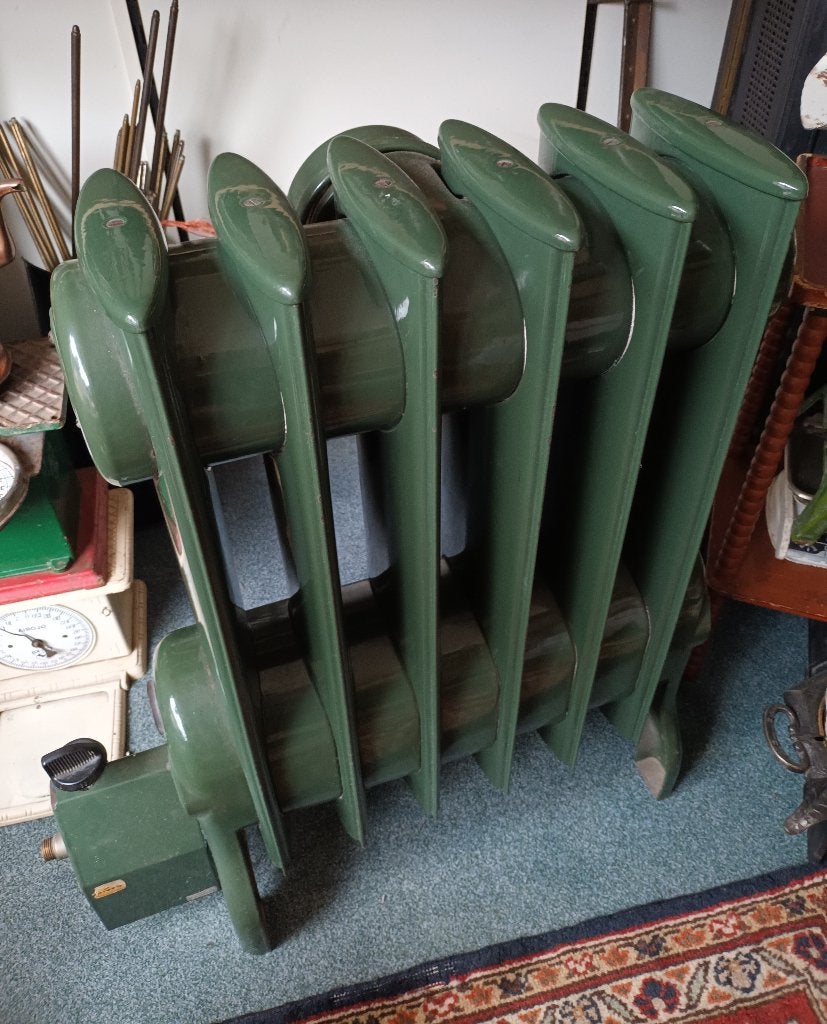 Vintage Groene Radiator - Decoratief en Uniek, Ophalen