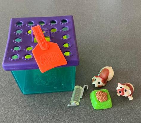Schattig vintage Pet shop littlest  compleet-2 hamsters, Ophalen, Zo goed als nieuw