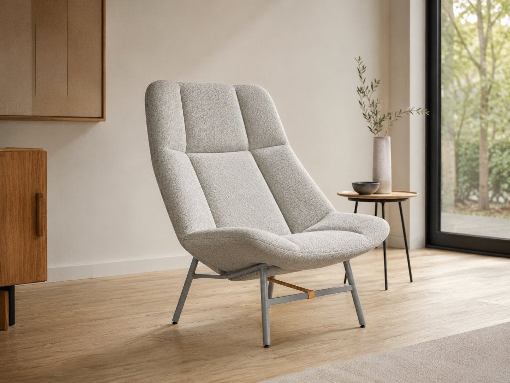 Artifort Soft Facet fauteuil | 2024 | Bouclé | ZGAN, Ophalen, Design, 75 tot 100 cm, Zo goed als nieuw