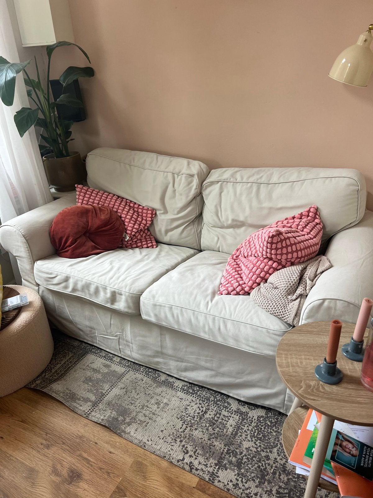 IKEA Ektorp 2-zitsbank - Lichtgewicht en Compact, Ophalen, Gebruikt, 150 tot 200 cm, Tweepersoons