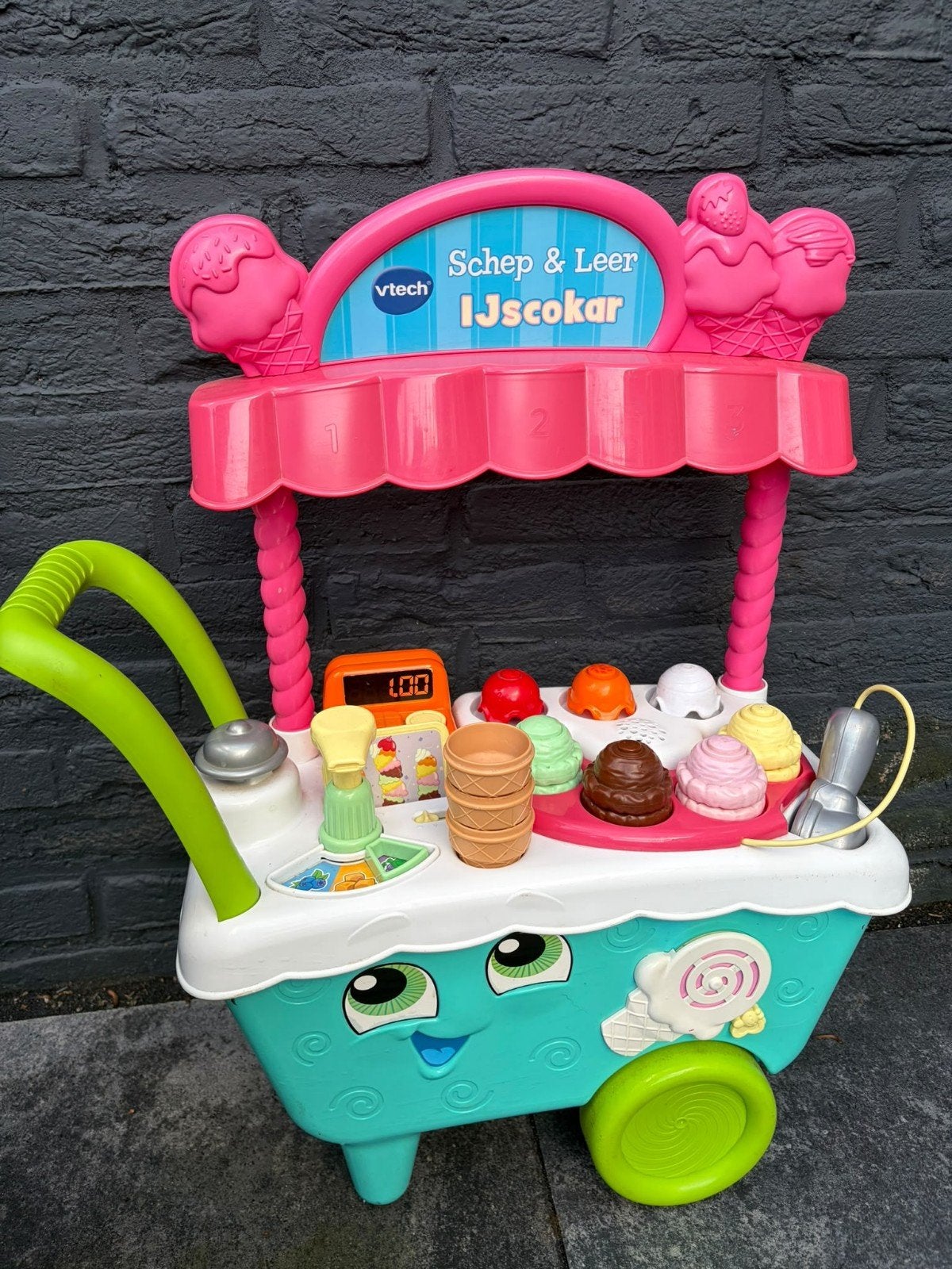 VTech Schep & Leer IJscokar - Educatief Speelgoed, Ophalen, Zo goed als nieuw, Taal en Lezen, Met licht