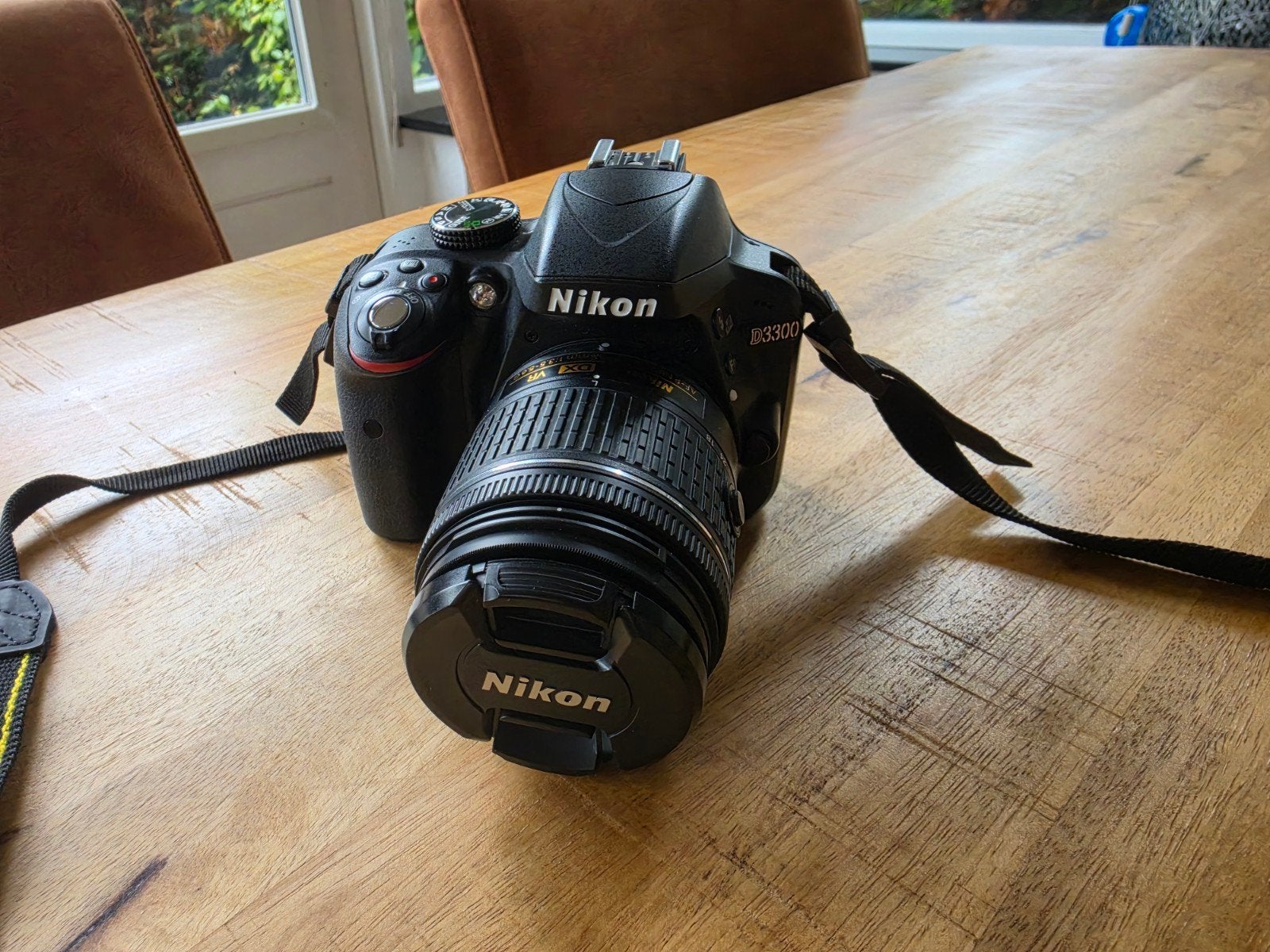 Nikon D3300 Spiegelreflexcamera met 18-55mm lens, Ophalen, Beeldstabilisatie, Gebruikt, Spiegelreflex