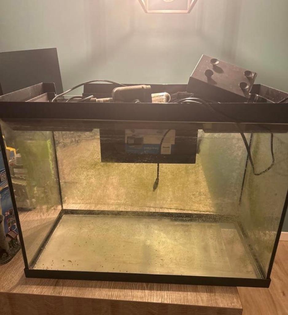 70 liter aquarium, Ophalen, Gebruikt, Leeg aquarium