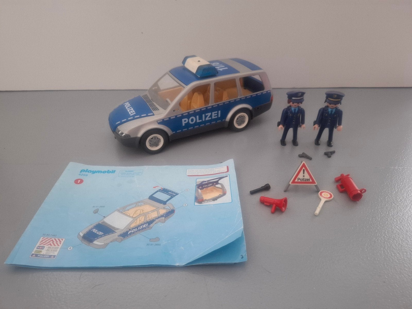 Playmobil Politieauto (Set 4259), Ophalen, Gebruikt, Complete set, Voertuig