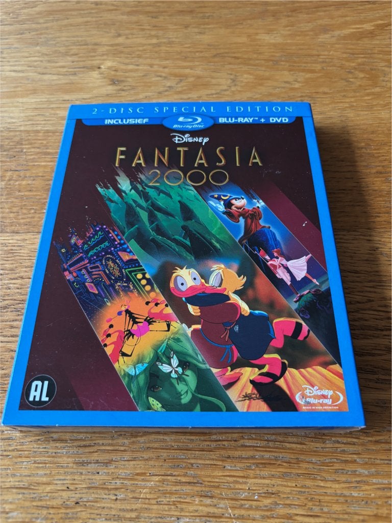 Blu-ray + Dvd Fantasia 2000 - Disney - NL-Uitgave, Met slipcover/slipcase, Alle leeftijden, Nederlands, Ophalen of Verzenden