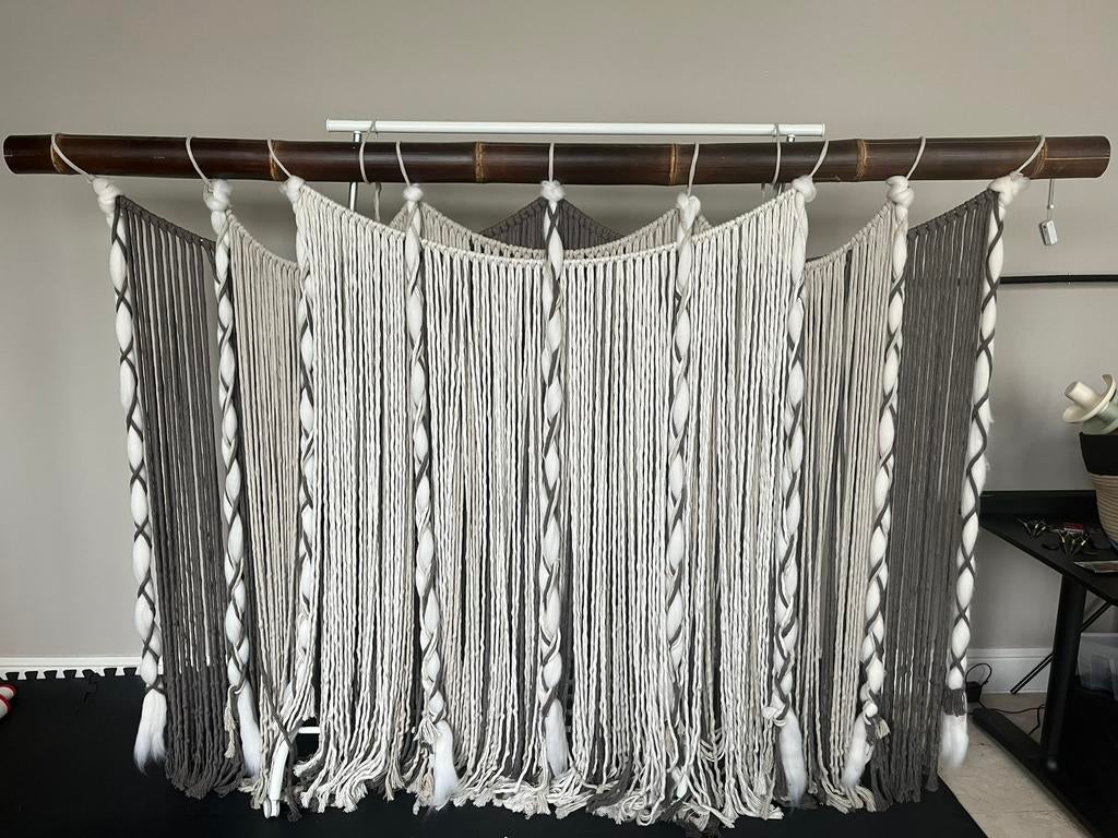 Macrame touw wandkleed, handgemaakt 240 x 170 cm, Ophalen, Nieuw