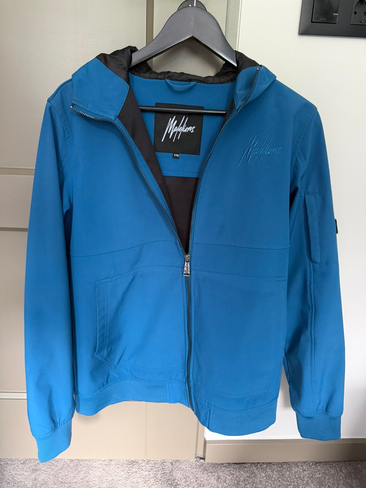 Zomerjas Malelions jongen blauw mt 176, Ophalen of Verzenden, Zo goed als nieuw, Jongen, Jas
