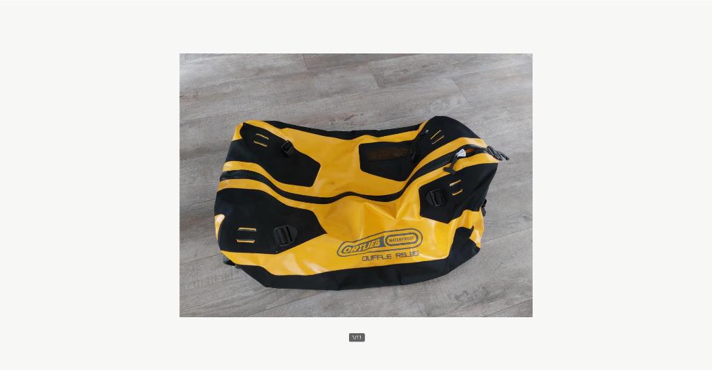 Ortlieb RS85 reis tas duffel, Ophalen, Zo goed als nieuw, Geel, 30 cm of meer