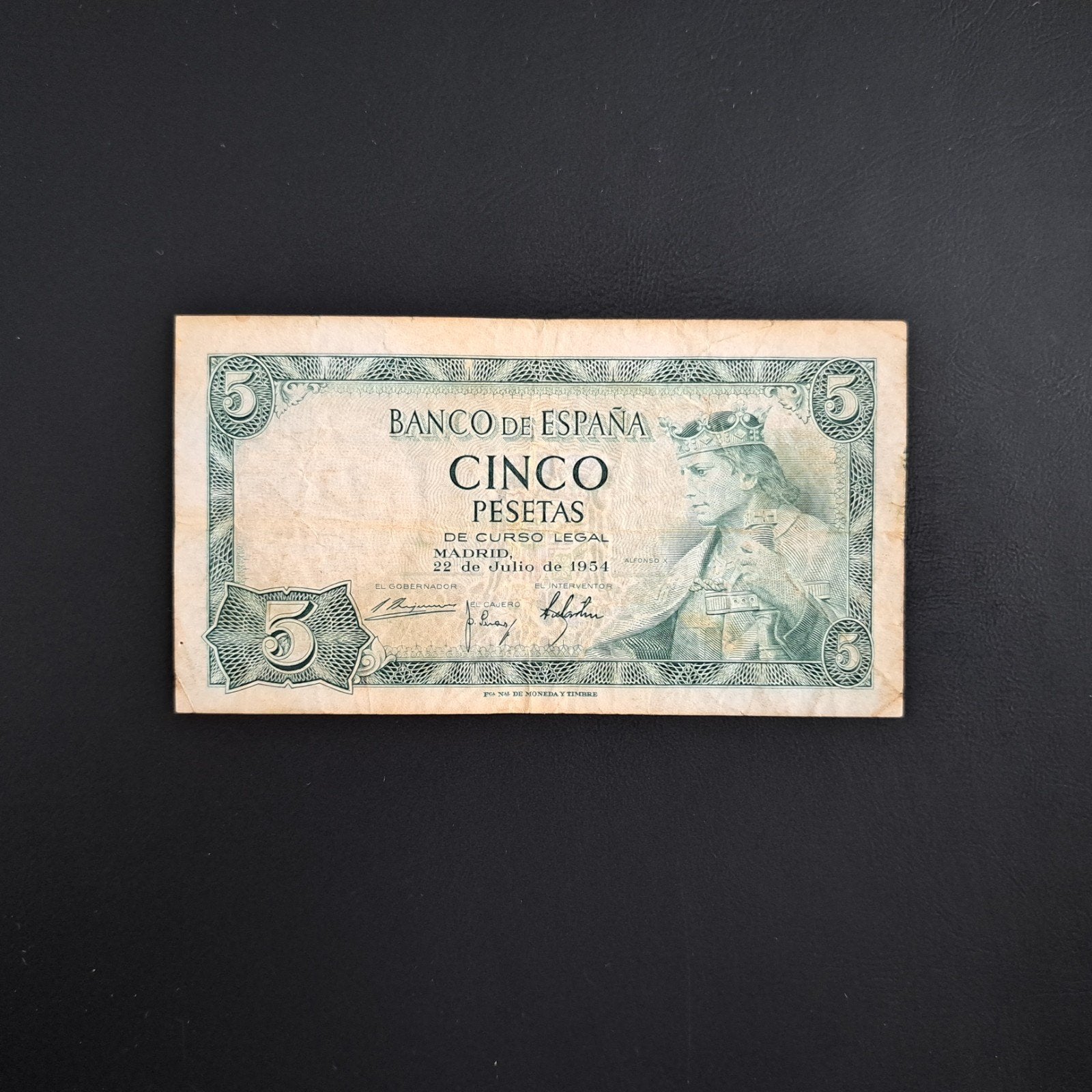 5 peseta Spanje #048, Verzenden, Overige landen, Los biljet