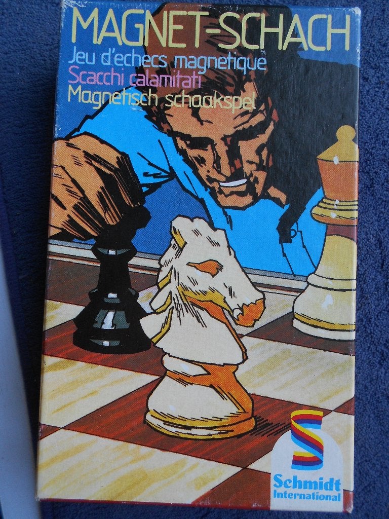 magnetisch schaakspel - 1977 vintage, Hobby en Vrije tijd, Gezelschapsspellen | Bordspellen, Een of twee spelers, Ophalen, Gebruikt