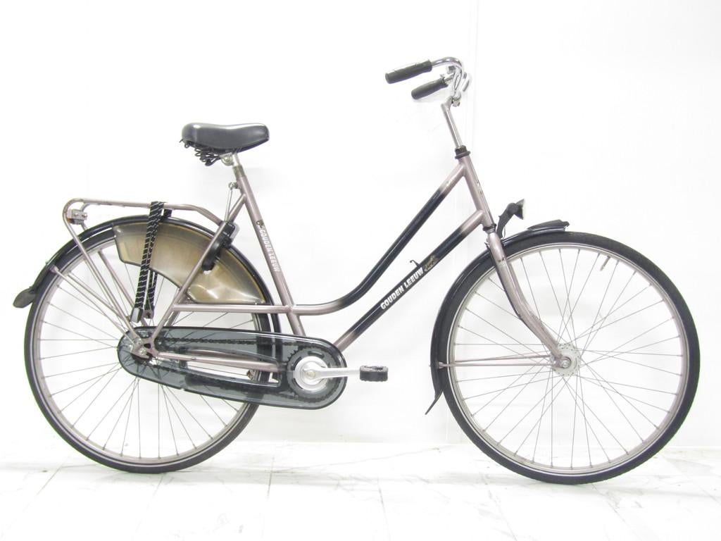 Gouden-leeuw Basic grijs dames 57cm 28inch, Fietsen en Brommers, Fietsen | Dames | Damesfietsen, Gebruikt, Overige merken, Versnellingen