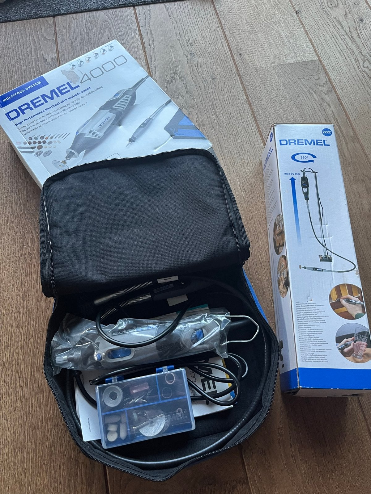 Dremel 4000 Multitool met 45 accessoires en flexibele as, Doe-het-zelf en Verbouw, Gereedschap | Handgereedschap, Ophalen of Verzenden