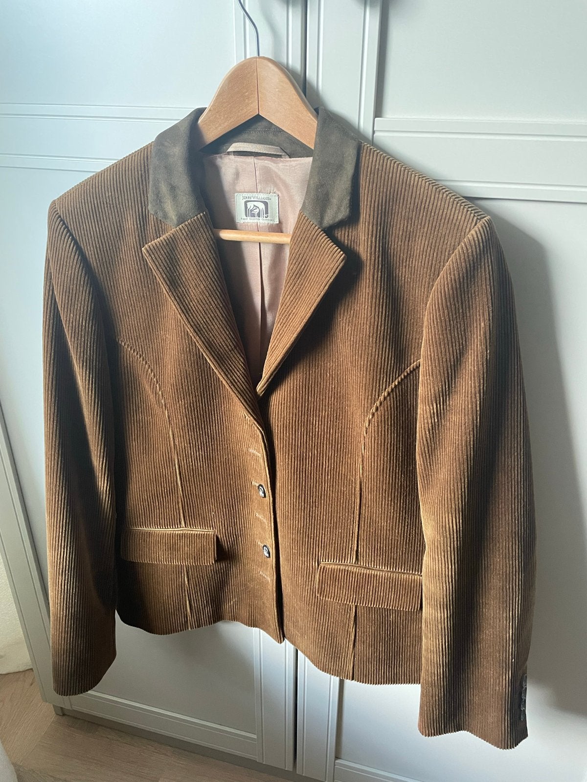 Jerry Williams Corduroy Blazer Maat 40 Bruin, Ophalen of Verzenden, Gedragen, Maat 38/40 (M), Bruin